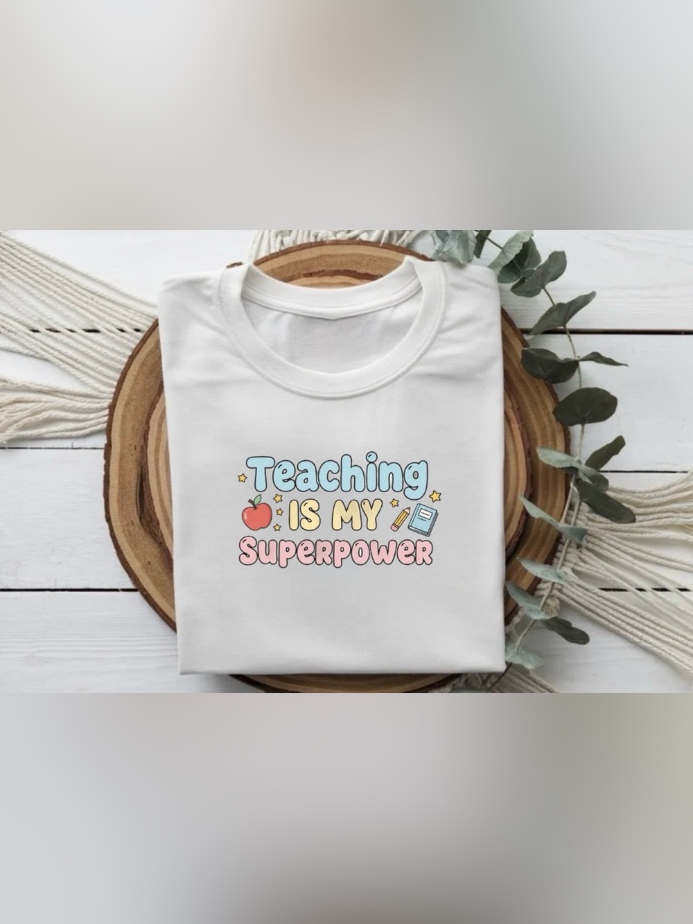 Teacher Shirt Teaching is My Superpower Cute Teacher Tee Gift